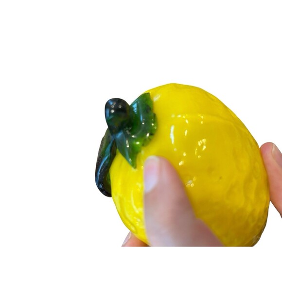 Vintage Glass Lot of 10 Pcs Vegetables & Fruits Murano Style Art Deco - Picture 11 of 11